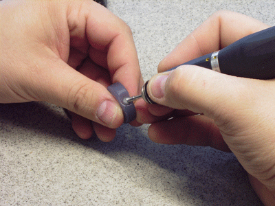 Preparation of ring shank for pearl seat